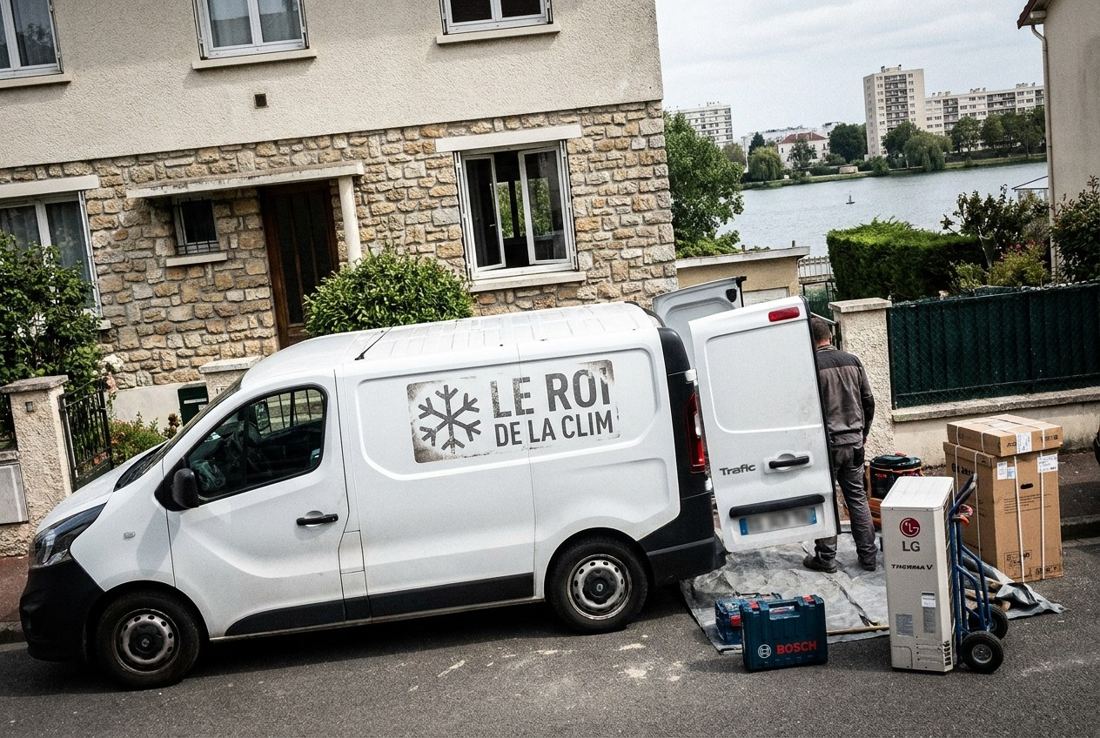 Le roi de la clim 94 créteil — sur le chantier