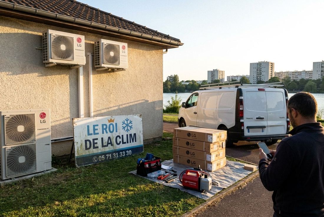 Le roi de la clim 94 créteil — installation terminée
